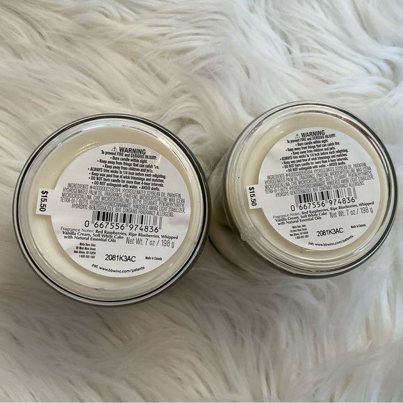 Bath & Body Works Red White & Blue Cake Candles - New x2 - Picture 6 of 7